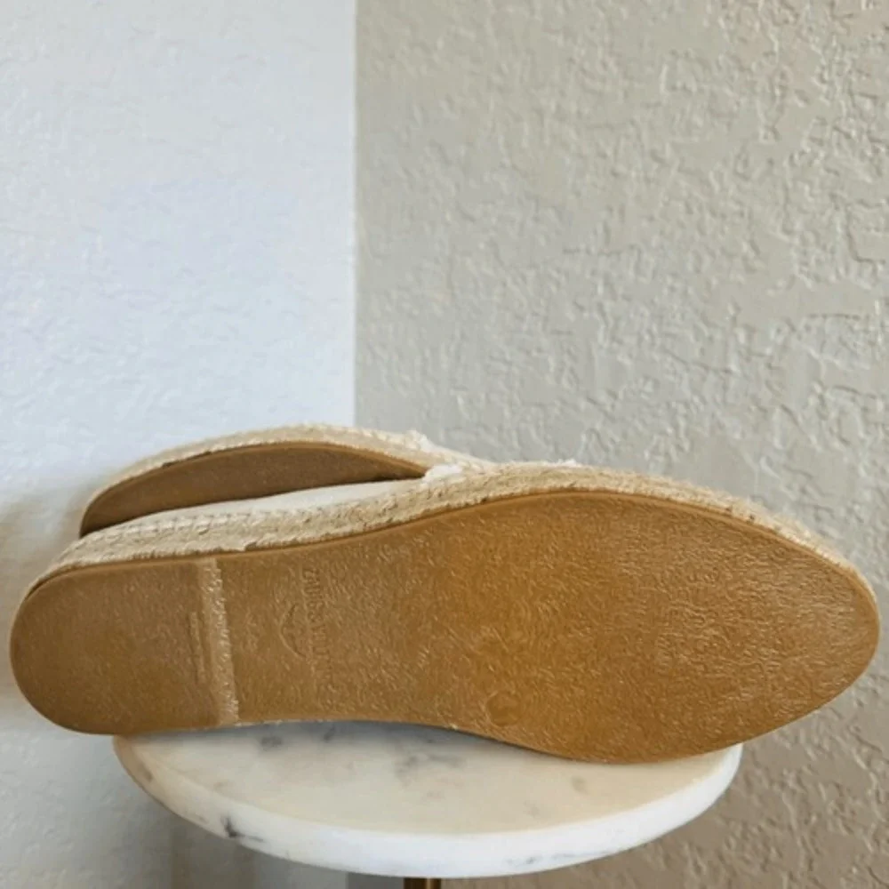 Zadig & Voltaire Canvas Espadrille‎ Slip on Flat, Cream/Black, Size 11, NWOT - Picture 16 of 16